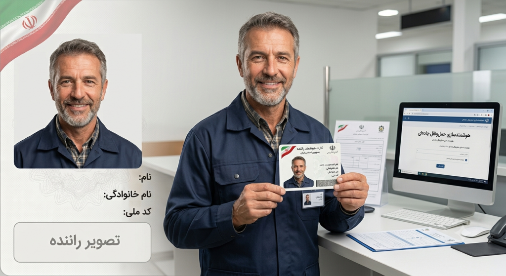 عکس برای کارت هوشمند راننده کامیون بساز
