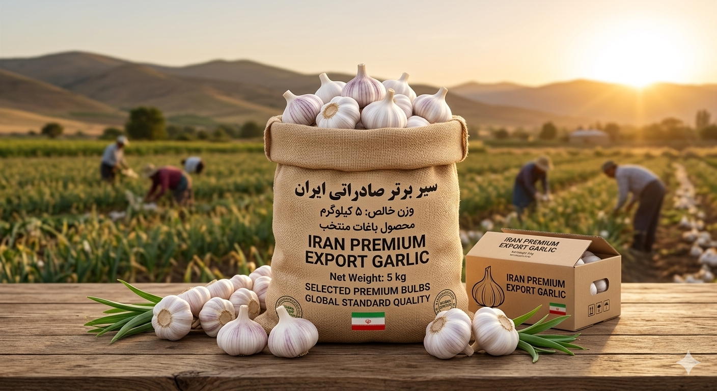 بسته بندی سیر صادراتی