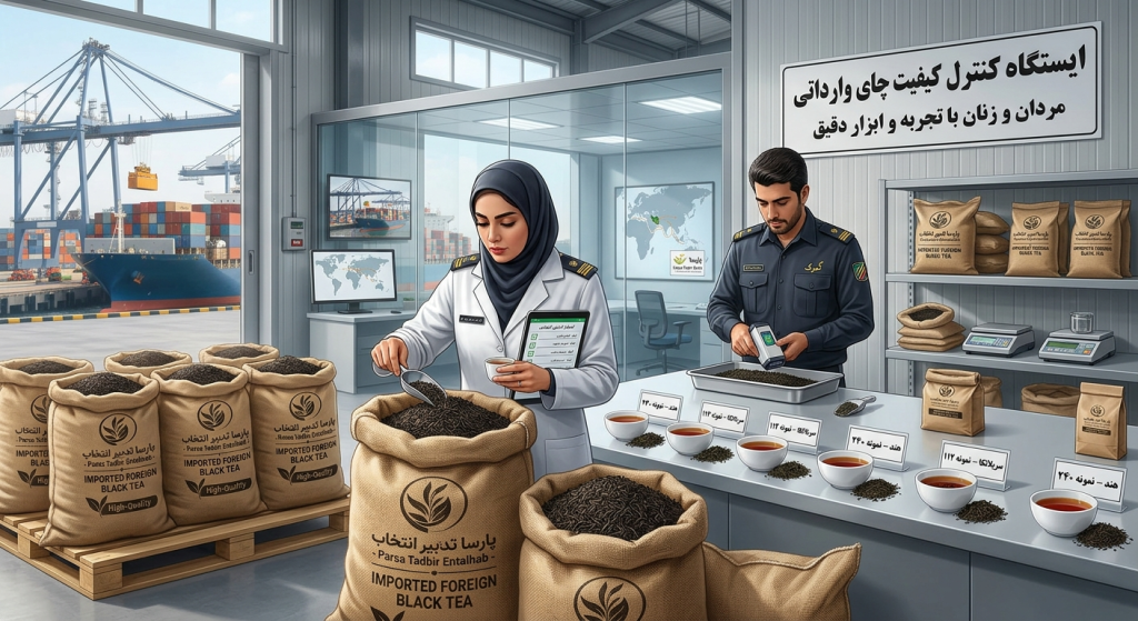 Import of foreign dry tea